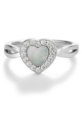 good-looking silver baby photo prop heart ring for kids